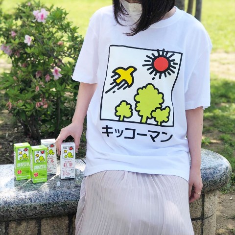 【キッコーマン豆乳】Tシャツ（ホワイト）XLサイズ