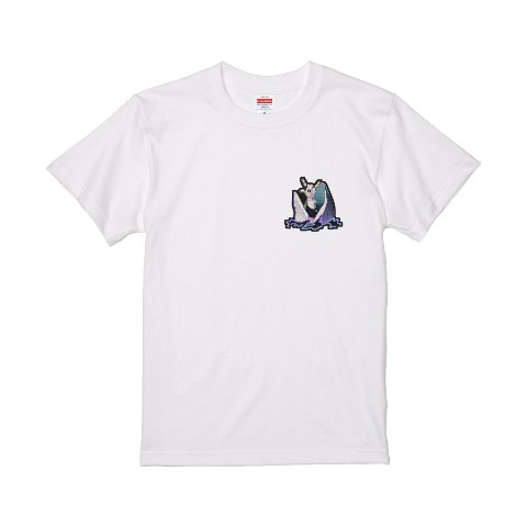 【鯨木】Tシャツ　ロゴ　ホワイト　L