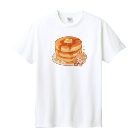 天川たまを～】ビッグシルエットTシャツ ホットケーキ ホワイト / 雑貨