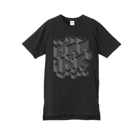 【saino】OPAKE Tシャツ(ブラック)・M