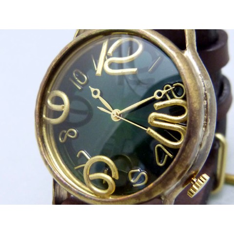 【手作り腕時計】JUM38B ””J.S.B.2”” カラーダイアル  GREEN【完全受注生産】