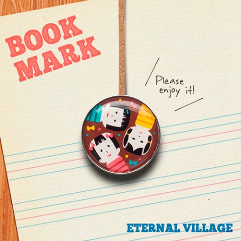 Eternal Village かわいいコケシたちのクリップ型ブックマーク 雑貨通販 ヴィレッジヴァンガード公式通販サイト