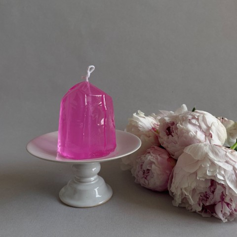 【10mei candle works】crystal (pink)