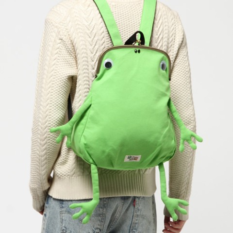 【Fluke Frog】カエルガマリュック(ライトグリーン)