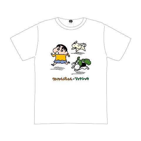 クレヨンしんちゃん】×リョクシャカ Tシャツ(M) おいかけっこ / 雑貨