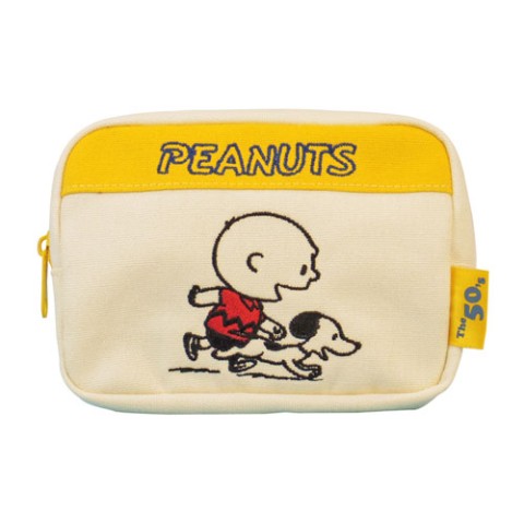 Peanuts スヌーピー 角ポーチ ５０ ｓ 雑貨通販 ヴィレッジヴァンガード公式通販サイト
