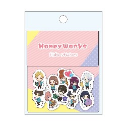【HoneyWorks】フレークステッカーピンク
