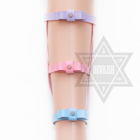 【Devilish】Ribbon Leg harness(Pastel)