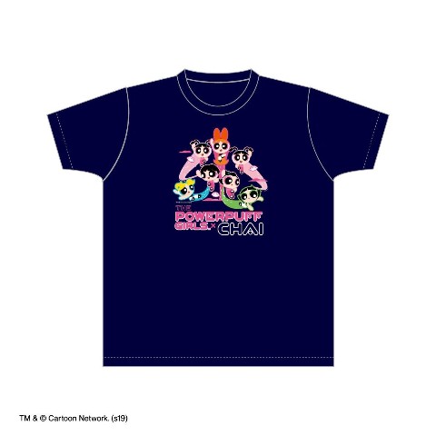 VV限定【CHAI×The Powerpuff Girls】Tシャツ ネイビー（M)