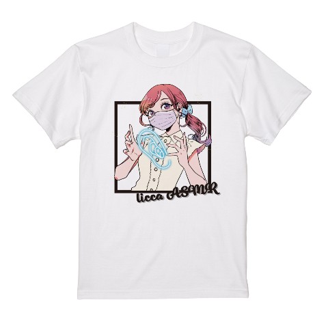 【licca ASMR】Tシャツ イラスト（XLサイズ）