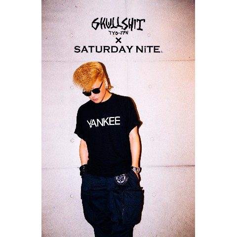 SKULLSHIT × SATURDAY NiTE collaboration「YANKEE Tシャツ」(Mサイズ)