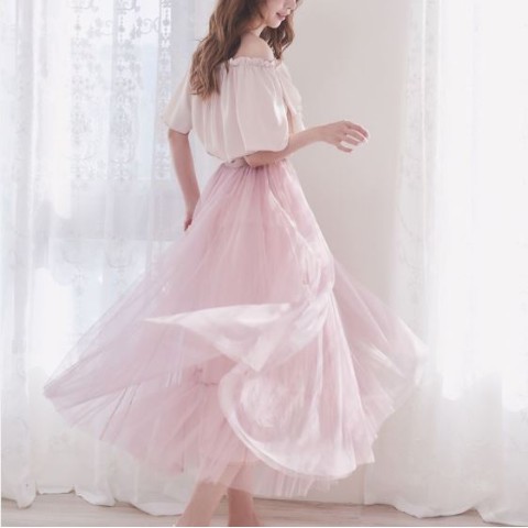 チュールマキシスカート ピンク Ruby S Collection 雑貨通販 ヴィレッジヴァンガード公式通販サイト