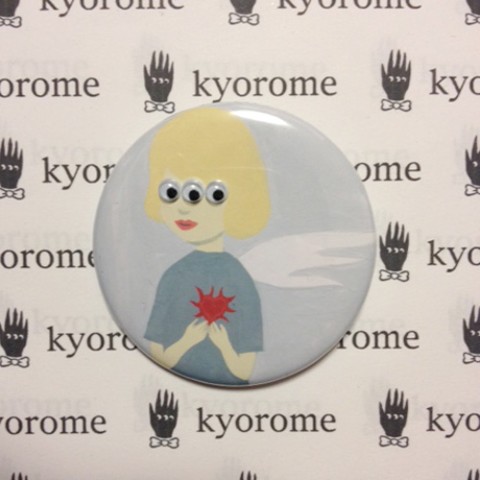 【山口としあき】kyorome缶バッチ・エンジェル