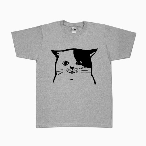 【せいこせんせい】猫ちゃん　 Tシャツ （グレー）　Mサイズ