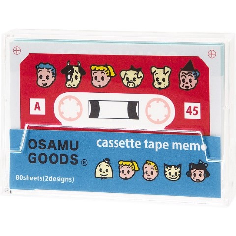 【OSAMU GOODS】カセットテープメモ 顔