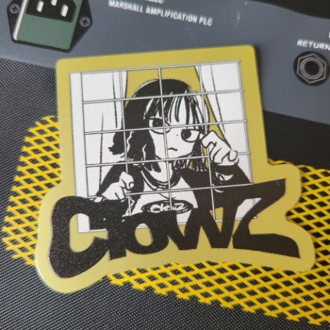 【渡瀬しぃの】ClowZ - ダイカットステッカー＜GOLD＞／TAB