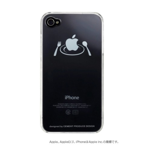 【アップルマークを有効活用】iPhone4/4Sケース iTatoo〈MAIN DISH〉　LDE005-M iPhone4/4S