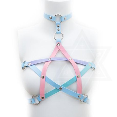 【Devilish】Pastel pentagram harness(S size)