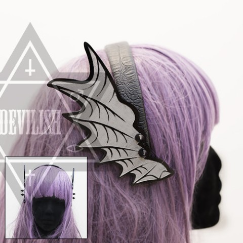 【Devilish】Black dragon Hairband
