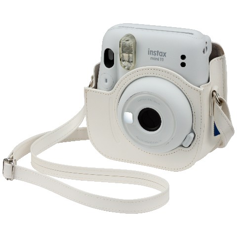 チェキinstax mini 11専用カメラケース WHITE / 雑貨通販 ヴィレッジ 