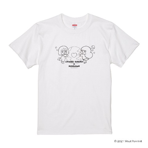 【鎮西寿々歌×マムアン】コラボTシャツ（白）XLサイズ＜特典付き＞