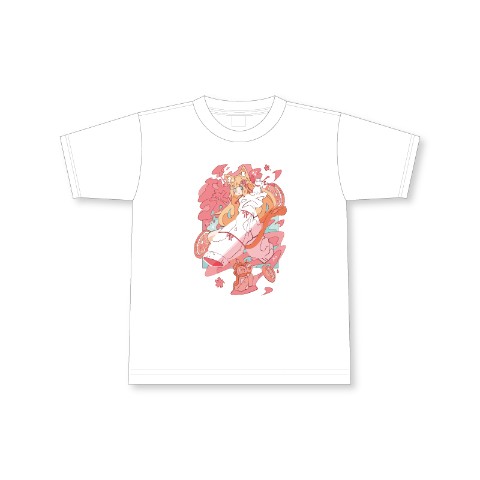 【花園セレナ×Haる】T-shirt（White）Lサイズ＜花?Serena＞