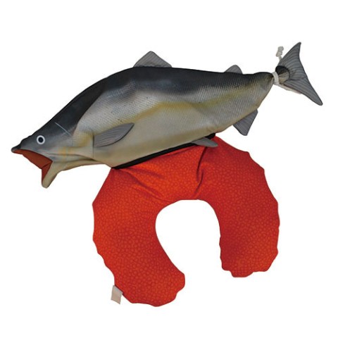 鮭 ２ｗａｙネックピロークッション 雑貨通販 ヴィレッジヴァンガード公式通販サイト