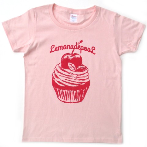 レモネードプール カップケーキ柄tシャツ ピンク Mサイズ 雑貨通販 ヴィレッジヴァンガード公式通販サイト