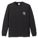 【芝刈り機〆危！】ロングスリーブTシャツ(ブラック)/Mサイズ