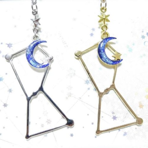 【星空～Lotus～】オリオンと月のネックレス