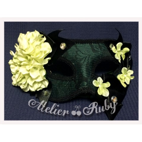 【Atelier Ruby】Mask Headdress-Elegance Lace Flower/GR