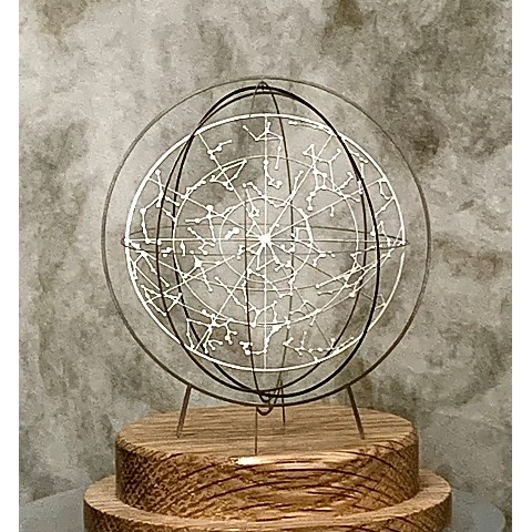 Celestial globe-ラウンド型天球儀-洋白　Aタイプ