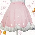 【JPM】貝殻のレーススカート　ピンク