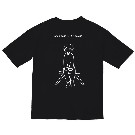 【くじら】バックプリントBIGTシャツ(ブラック)/XLサイズ