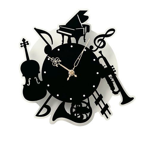 音楽モチーフ雑貨 壁掛け時計 楽器 雑貨通販 ヴィレッジヴァンガード公式通販サイト