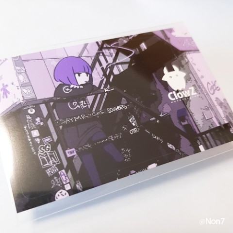 【渡瀬しぃの】ClowZ-IC CARD STICKER／ﾀﾊﾞｺ