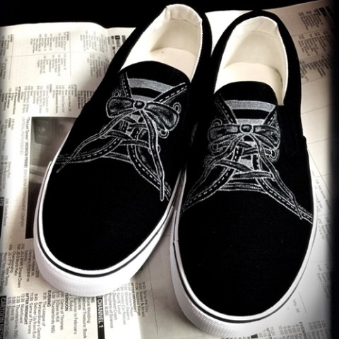 【Seikoyuki】【23cm】まるでスニーカーなスリッポン　ブラック【受注生産】