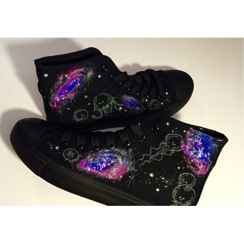 【Seikoyuki】【24.5cm】ぷかぷか海月さんスニーカーギャラクシー【受注生産】