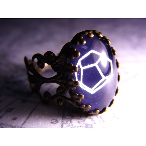 【Crazystone】結晶図リング・黄鉄鉱（シルバー）＜受注生産＞