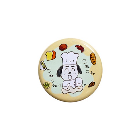 【りかちゃん】こねこね犬缶バッチ