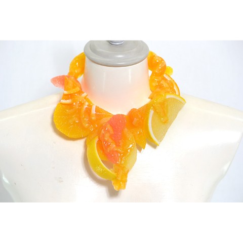 【FAKE FOOD HATANAKA】マーマレードのネックレス