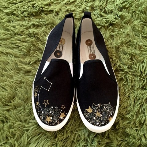 【seikoyuki】北斗七星のスワロフスキースリッポン【21.0cm】【受注生産】