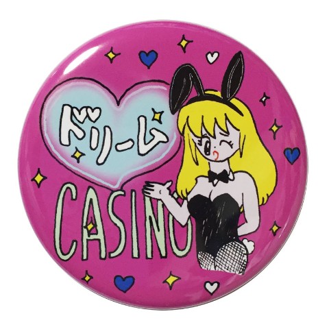 【りかちゃん】ドリームCASINO缶バッチ