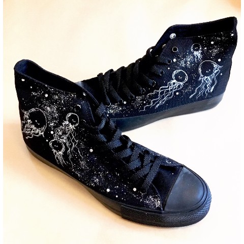 【Seikoyuki】くらげさんのクリスタルスワロフスキーシューズ【23.5】【受注生産】