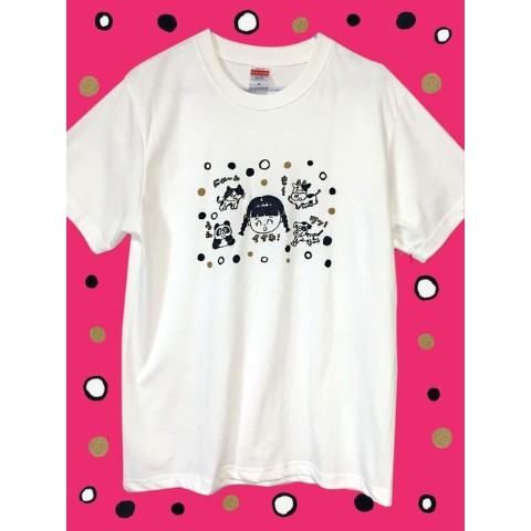 【りかちゃん】ドットTシャツ　L