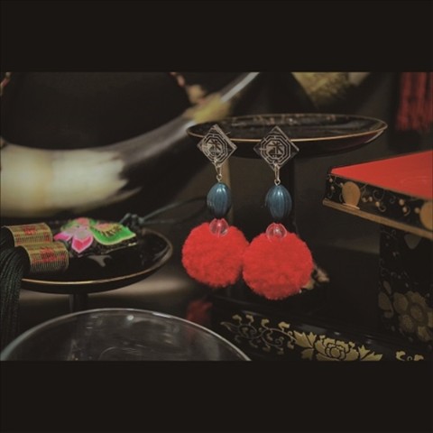 京劇耳?【J?ng j? Earrings】（イヤリング）／米寿