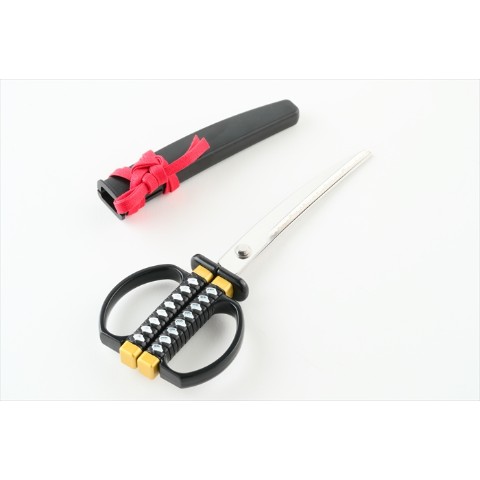 【20%OFF!!SALE】日本刀はさみ（黒）　標準モデル