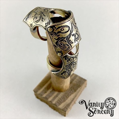 【Vanity Sorcery】真鍮アーマーリング -Medieval-（LLサイズ）