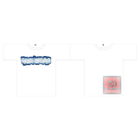 【大松雅士】日本伝統文化代表作家の手がけるイラストヴィレッジヴァンガードロゴTシャツ（弾丸で打ち抜かれた鉄板&スタンプM）【Tadashi Daimatsu】