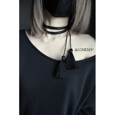 【ALCHEMY】2連チョーカー「三日月」
